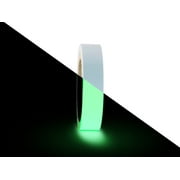 T.R.U. PGD-6 Glow In The Dark Tape: 1.5 in. wide x 30 ft. length (Luminescent Lime Green). Photoluminescent Neon Green Tape.
