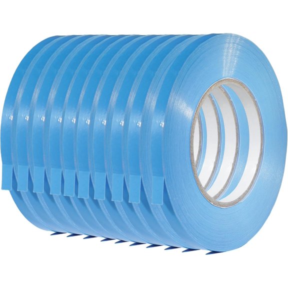 T.R.U. UPVC-24BS Light Blue Poly Bag Sealing Tape: 3/8 in. x 180 yds. (Pack of 10)