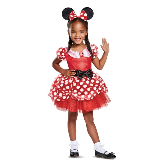 Disney Minnie Mouse Halloween Costume for Children, Toddlers Size 2T, by Disguise