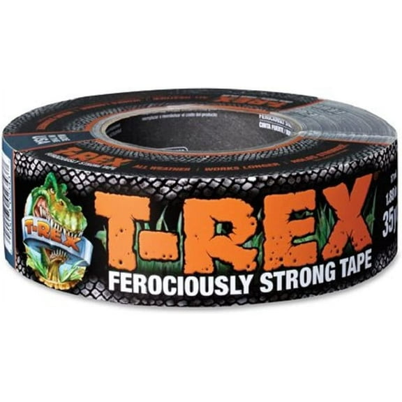 T-REX Ferociously Strong Tape - Waterproof Backing - 1 Roll, 1.88 in x 35 yd, Gray
