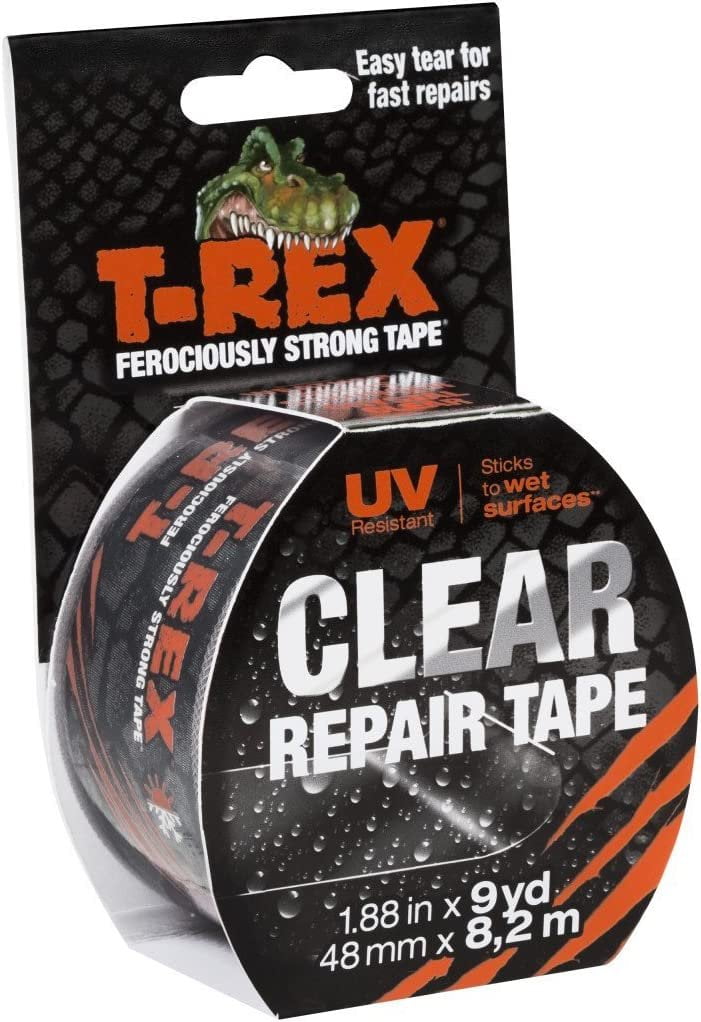 TREX Ferociously Strong Repair Tape, Sticks to Wet Surfaces, All Weather and UV Resistant, 1.88