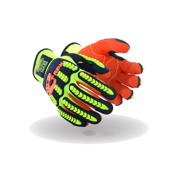 T-REX Flex Series Sandy Nitrile Coated Impact-Resistant Work Gloves, 1 Pair, Size 10/XL, TRX500
