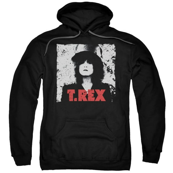 T REX/THE SLIDER-ADULT PULL-OVER HOODIE-BLACK-XL