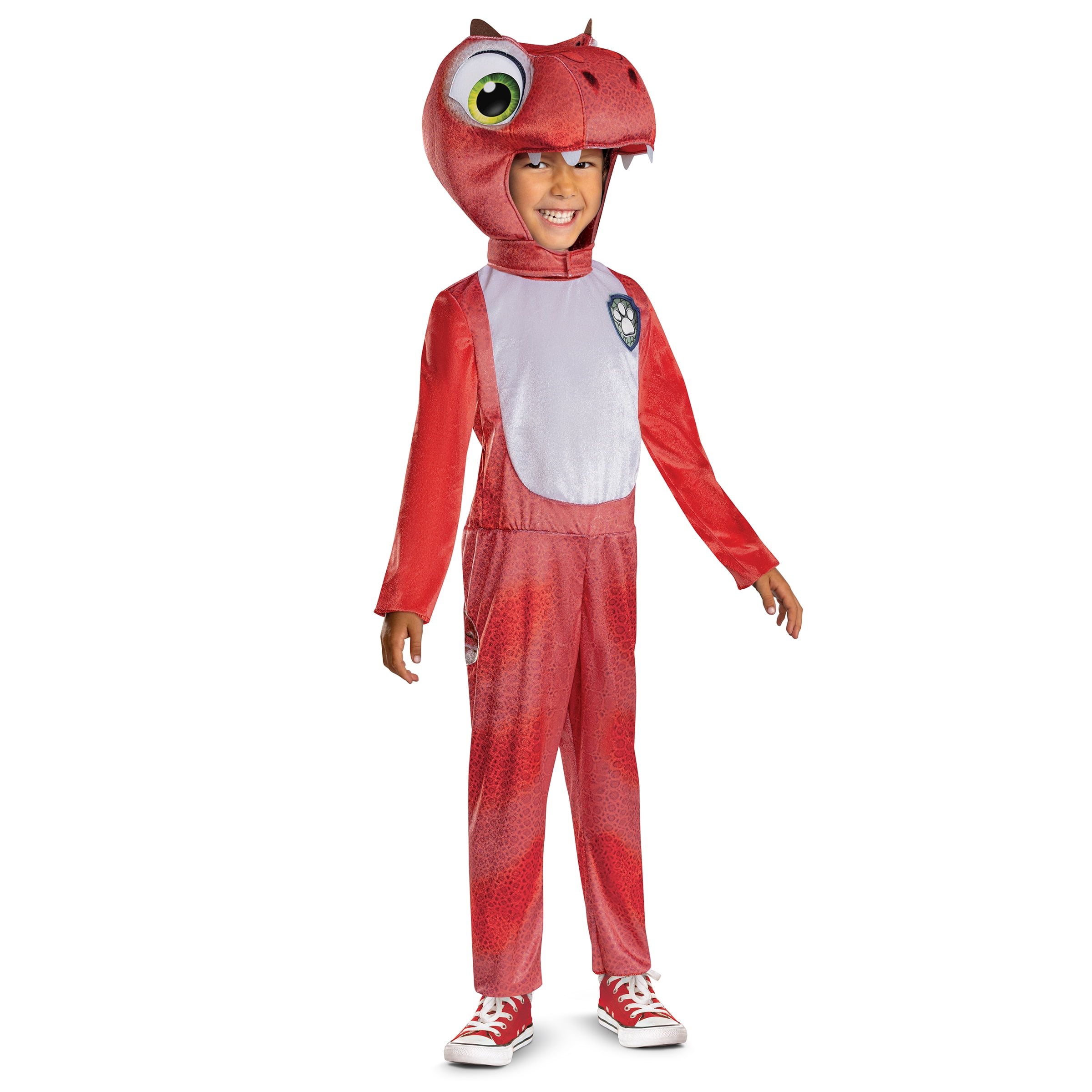 Paw Patrol Rhubarb Dino Halloween Costume for Children, Boys Size S (6/7), by Disguise