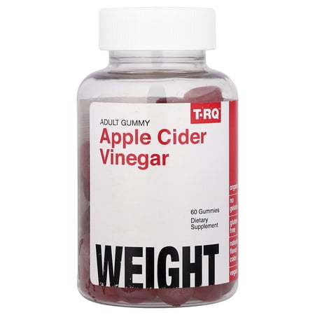 T-RQ Adult Gummy, Apple Cider Vinegar, 60 Gummies (500 mg per Gummy)