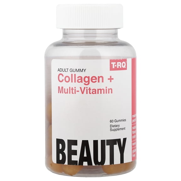 T-RQ Adult Gummy, Collagen + Multi-Vitamin, Lemon, 60 Gummies