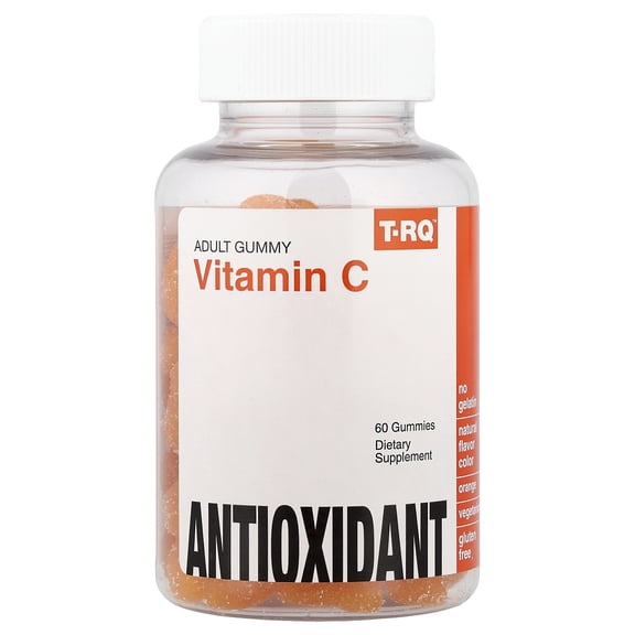 T-RQ Adult Gummy, Vitamin C, Orange, 60 Gummies