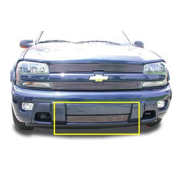 T-Rex 25282 Polished Billet Bumper Grille Insert for 2002-2009 Chevy Trailblazer