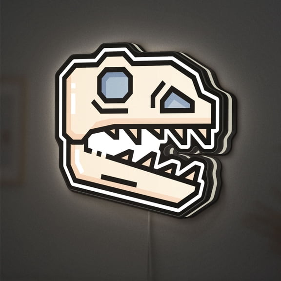 T-Rex 3D Novelty Light Box, Dinosaur Exhibit Decor for Museums and Prehistoric Enthusiasts (Height 12 inch, 30cm)