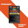 thumbnail image 1 of T-REX Extreme Hold Double-Sided Black Mounting Tape, 8 Strips: Each 1 in. x 3 in., 1 of 16