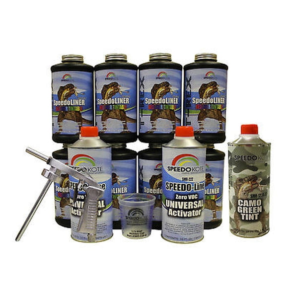 T-Rex Camo Green Spray On urethane Truck Bed Liner, 8 quart kit, SMR-1000CG-K8