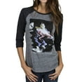 thumbnail image 1 of T Rex - Cosmic Danger Juniors Raglan - Medium, 1 of 1