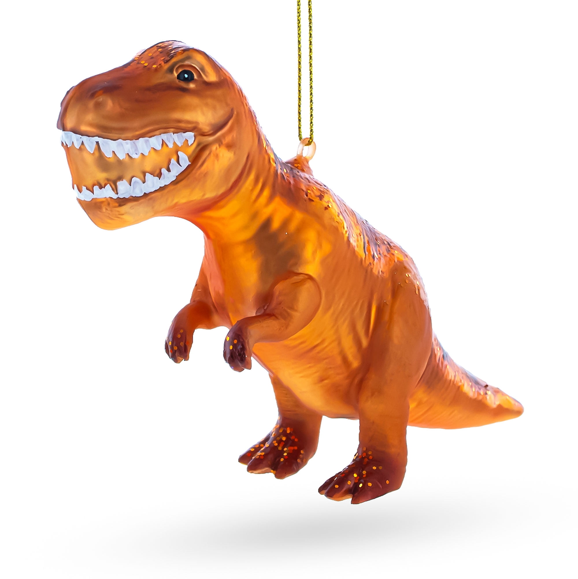 Hand-Blown Glass T-Rex Dinosaur Figurine - 2.5 Inch Artistic Tabletop Decoration For Adult Collectors