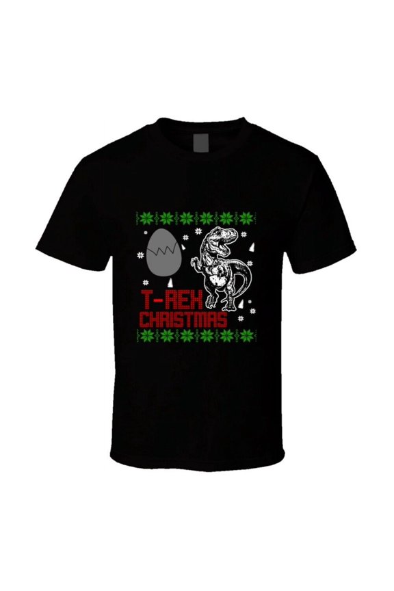 T Rex Dinosaur Christmas Funny Ugly Sweater T Shirt