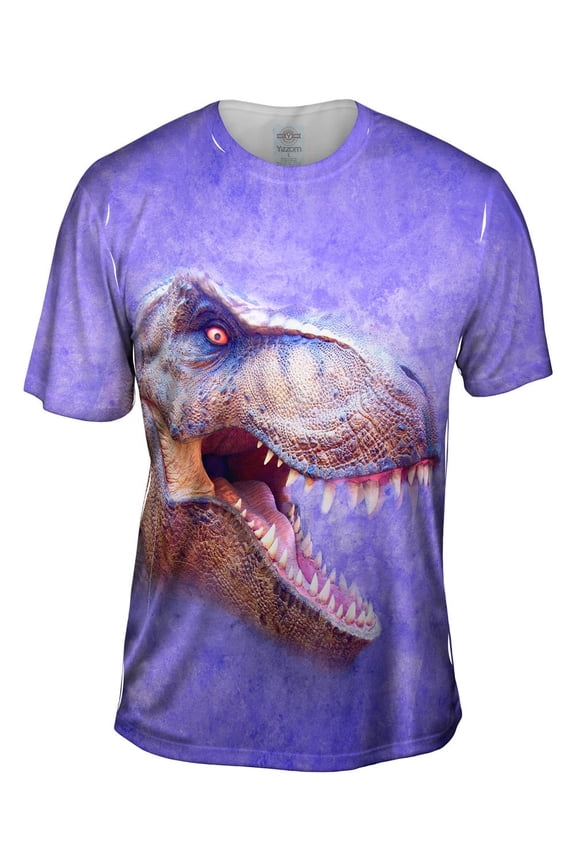 T Rex Dinosaur Face Mens T-Shirt All Over Print