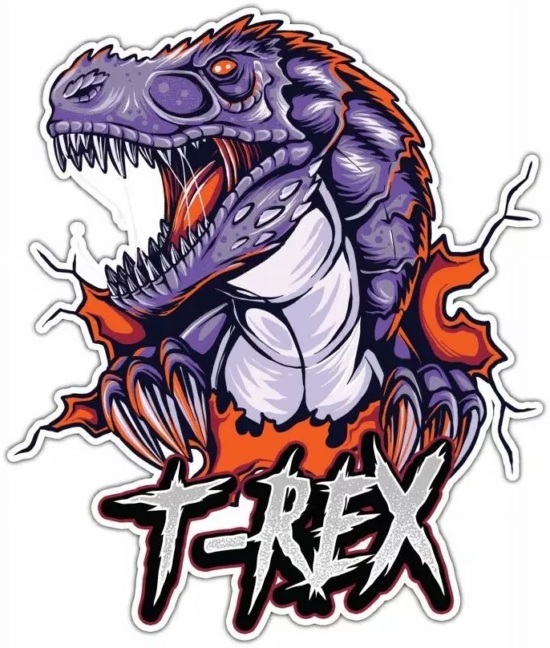 T-Rex Dinosaur Jurassic Reptile Car Stickerphone Decal Water Bottle ...