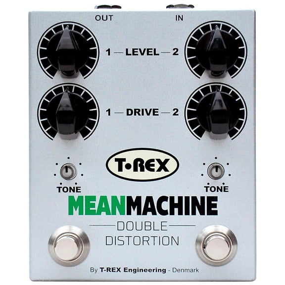 T-Rex Engineering Mean Machine Twin-Channel Distortion Guitar Effects Pedal