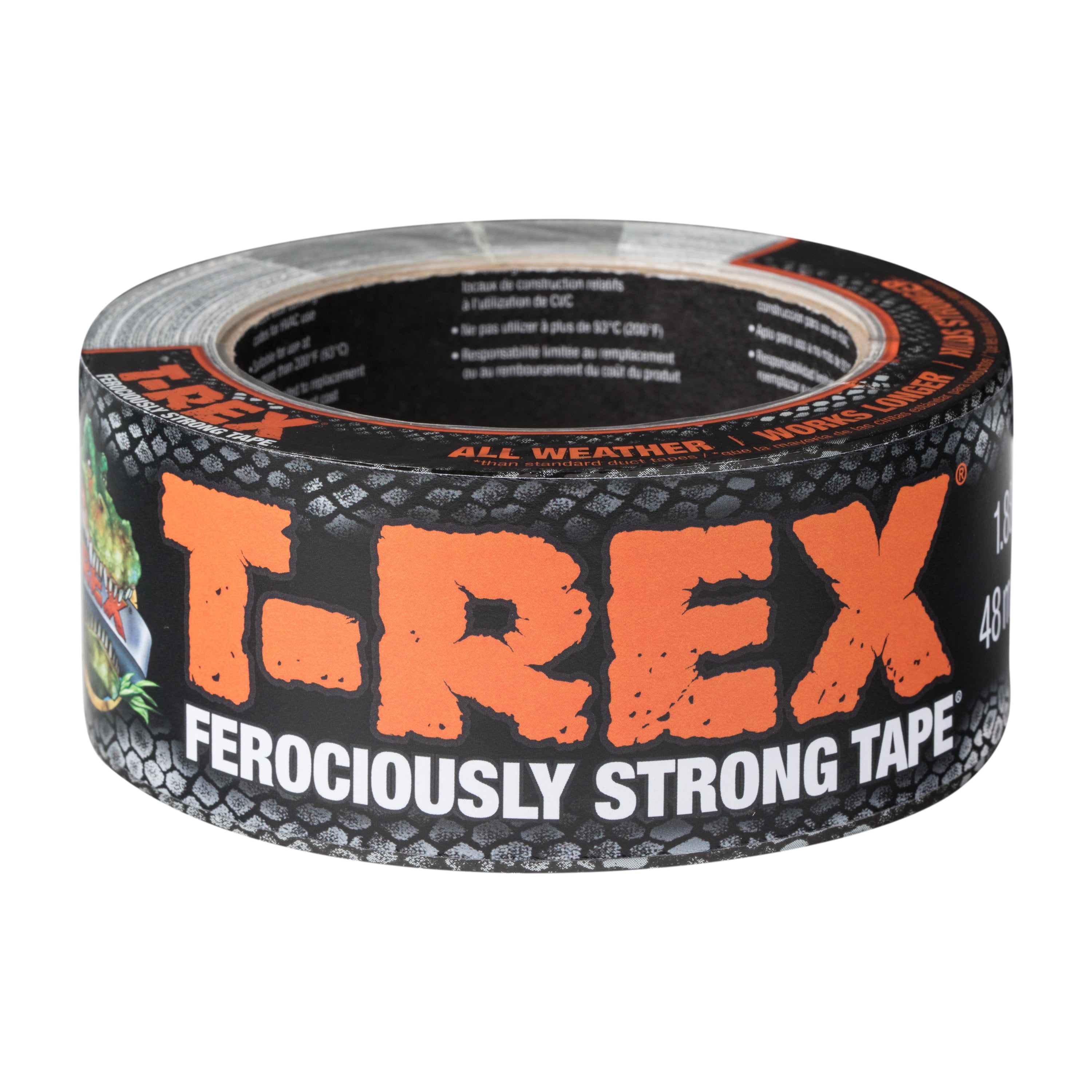 T-Rex Ferociously Strong 1.88 in. x 12 yd. Gunmetal Gray Duct Tape