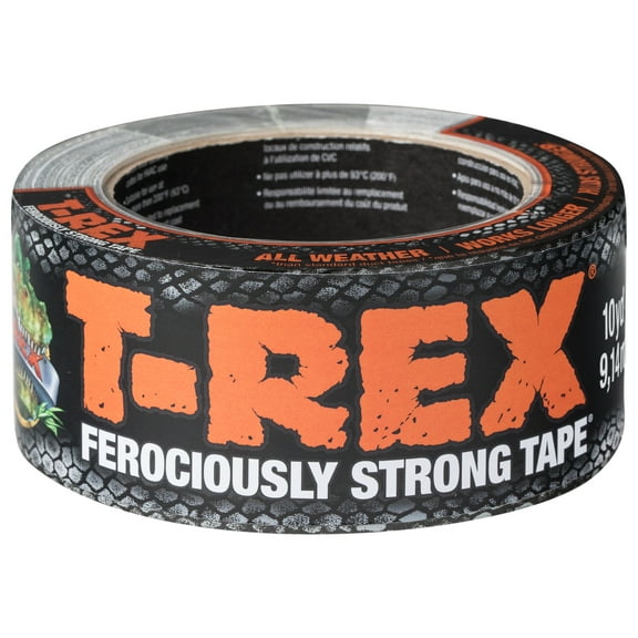 T-Rex Ferociously Strong Duct Tape Roll, Gunmetal Gray, 1.88 in. x 10 yd.