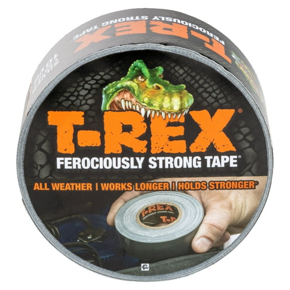 T-Rex Ferociously Strong Gunmetal Gray Duct Tape, 1.88 in. x 10 yd.