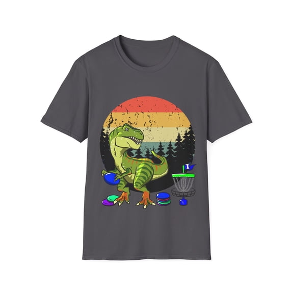 T Rex Frisbee Dinosaur Recreational Tosser Dino Disc Golf Unisex T-Shirt