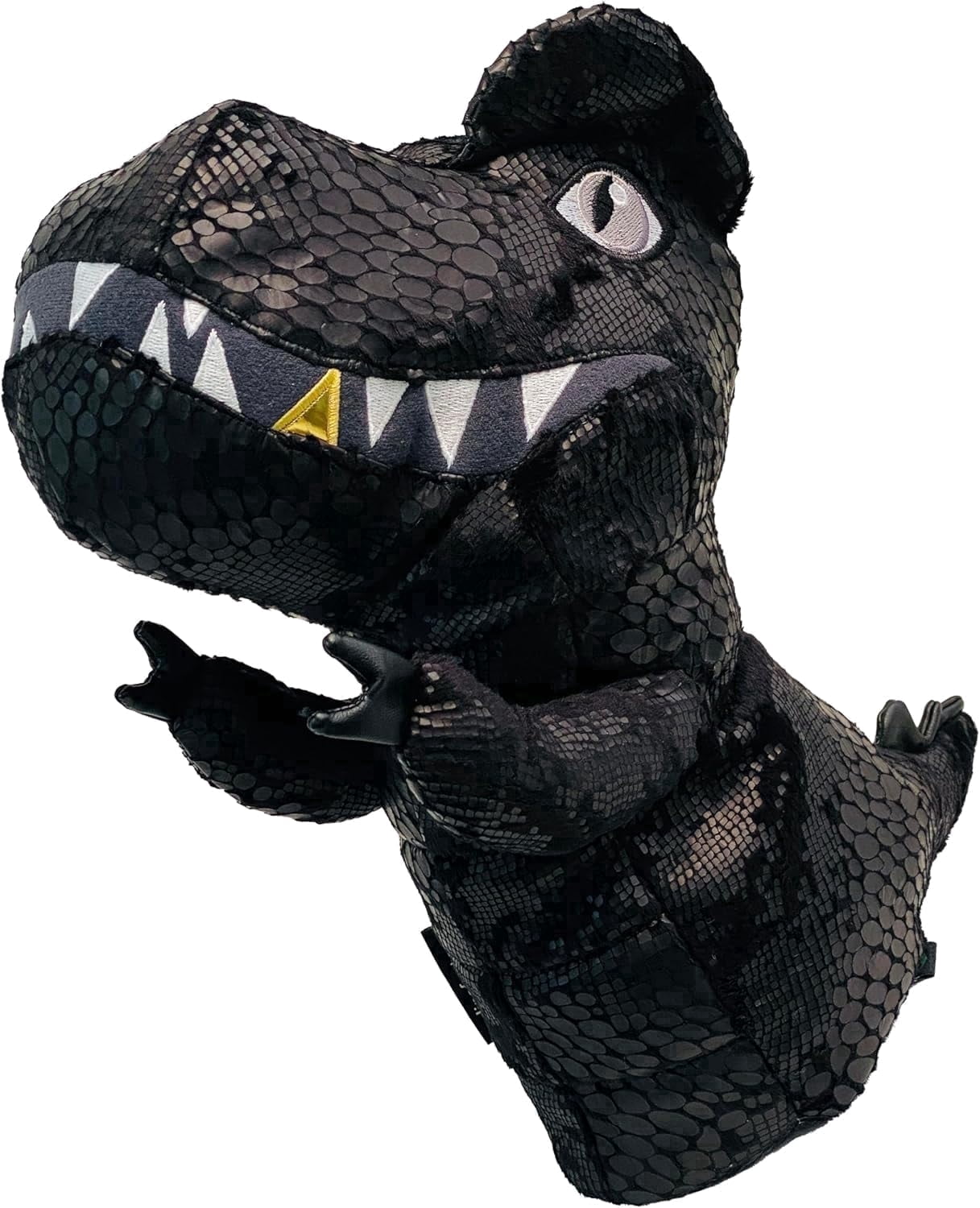 dinofactory T-Rex Dinosaur Golf Driver Headcover, Plush, Jet Black