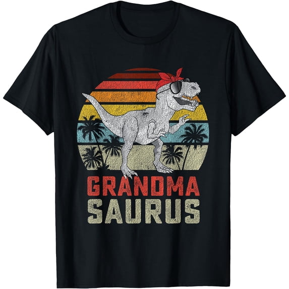 T-Rex Grandmasaurus Dinosaur Grandma Saurus Family Matching Unisex T-Shirt for Men Women