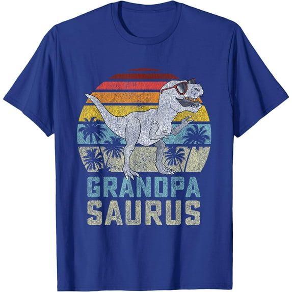 T-Rex Grandpasaurus Dinosaur Grandpa Saurus Family Matching Unisex T-Shirt for Men Women