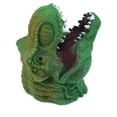 T-Rex Green Hand Puppets Role Play Realistic Head Dinosaur Finger Glove ...