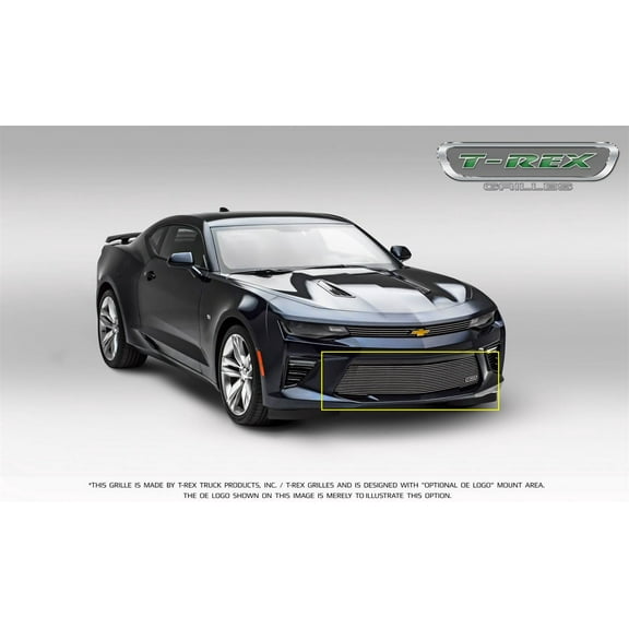 T-Rex Grilles 25036 Laser Billet Series Bumper Grille; Polished Aluminum; Overlay; 1 pc.;