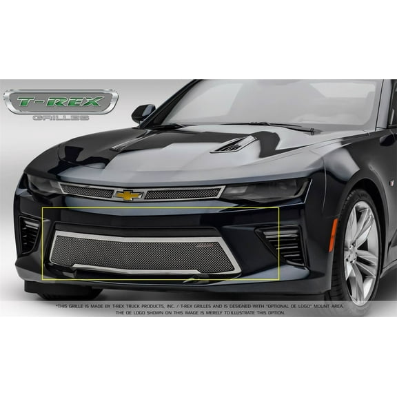 T-Rex Grilles 55036 Upper Class Series Mesh Bumper Grille Fits 16-18 Camaro Fits select: 2016-2018 CHEVROLET CAMARO SS