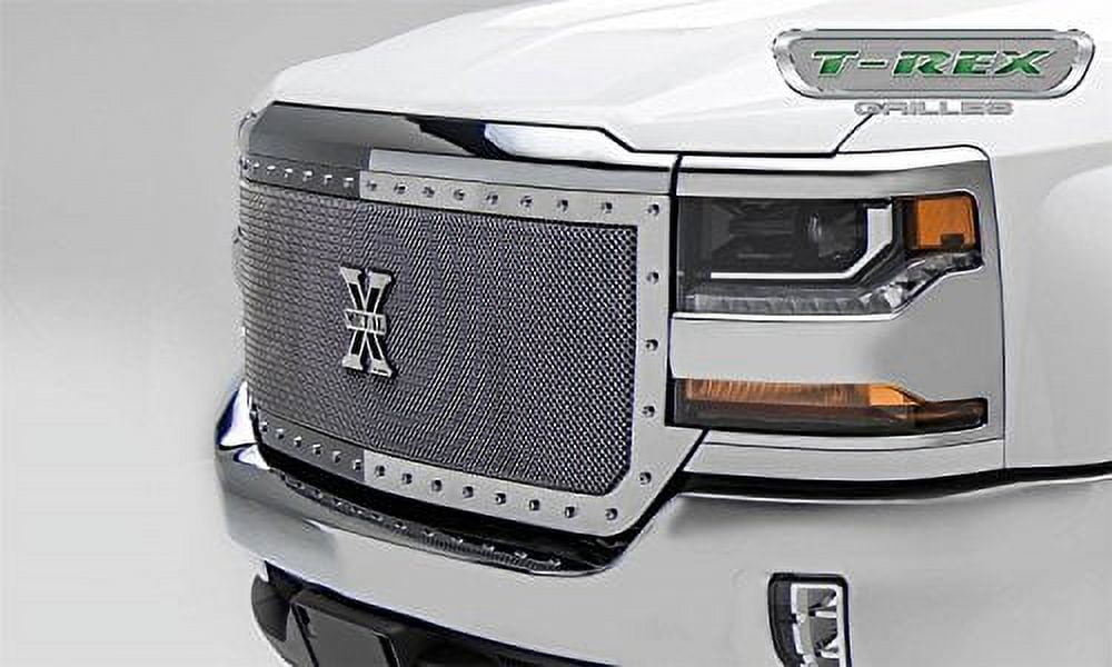 T-Rex Grilles 6711270 X-Metal Series Polished Grille (Chevrolet Silverado 1500)