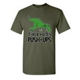 thumbnail image 1 of T-Rex Hates Push-Ups Soft Shirt Sarcastic Humorous Graphic Tees Novelty Gift For Animal Lovers Christmas Day Funny Mens T Shirt, 1 of 5