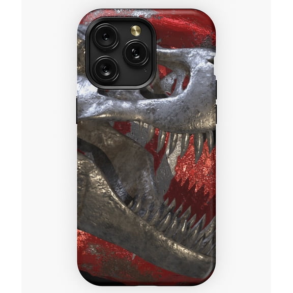 T-Rex Jurassic Steel Dinosaur Art G1090 Phone Case for iPhone17 16 15 14 13 12 11 Pro Max
