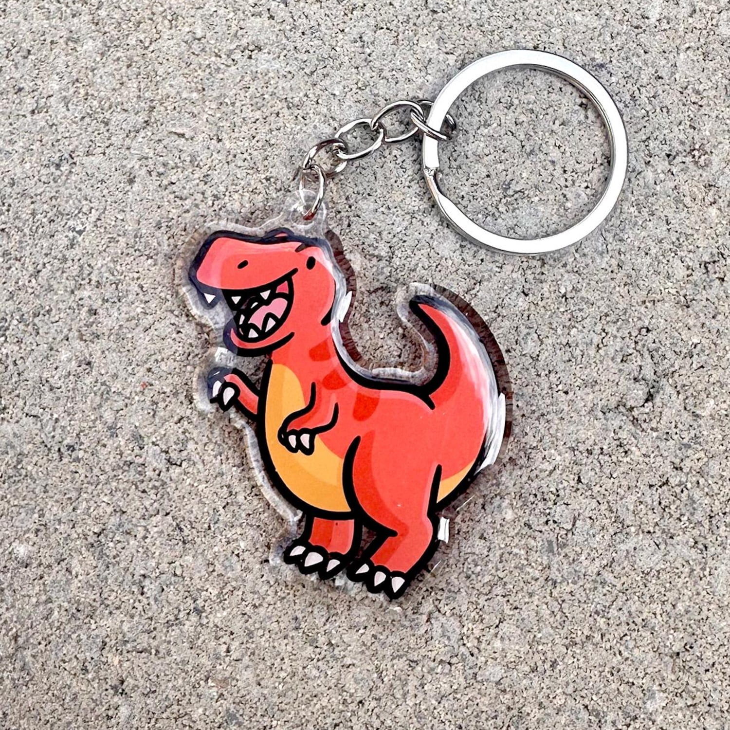 T Rex Keychains T-Rex Keychain | Cute Acrylic Keychain | kawaii keychain | cute ...