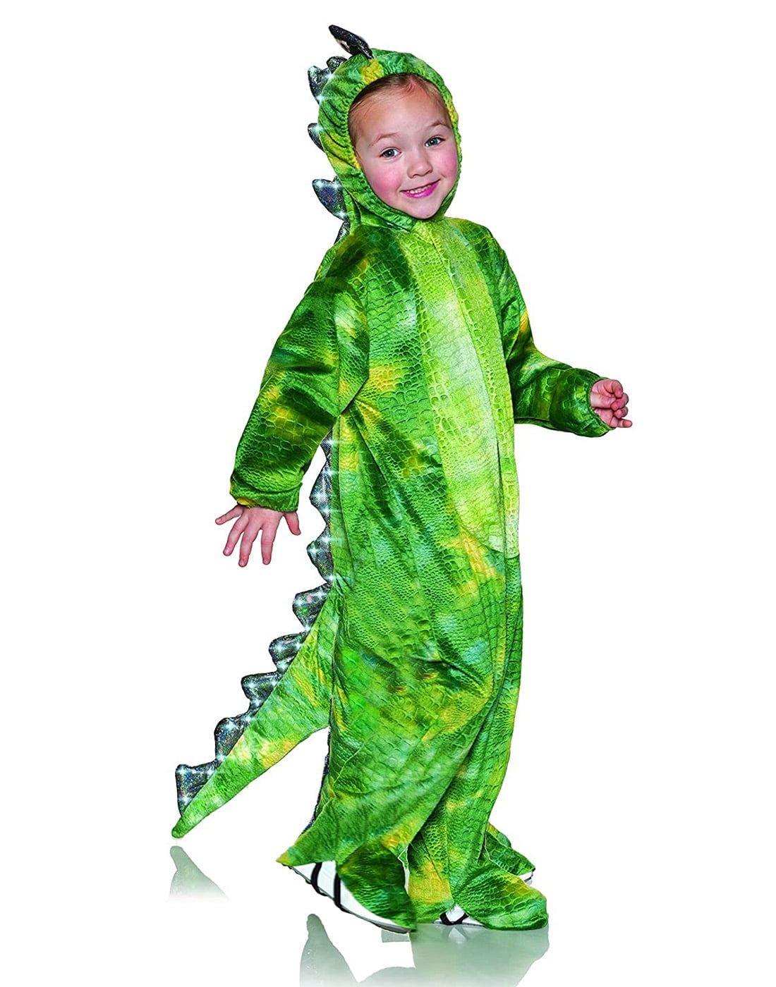 T Rex Dino Kids Size Light Up Toddler Green Dinosaur Halloween Costume 2T4T Walmart
