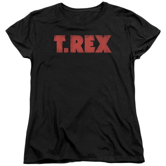 T Rex Logo S/S Women's T-Shirt Black