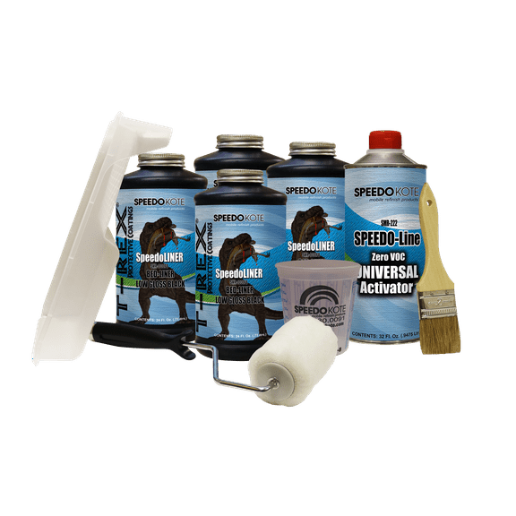 T-Rex Low Gloss Black Truck Bed Liner, SMR-1000FBROLL-K4 Truck Bedliner Roll On