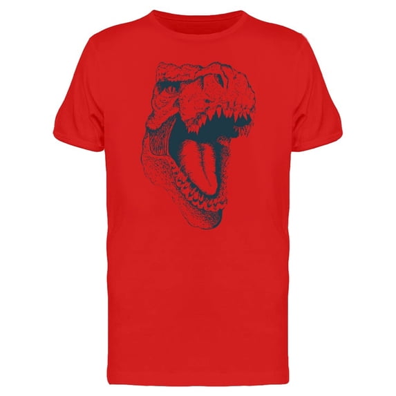 T-Rex Portrait Ink Style Tee Men's -Image by Shutterstock