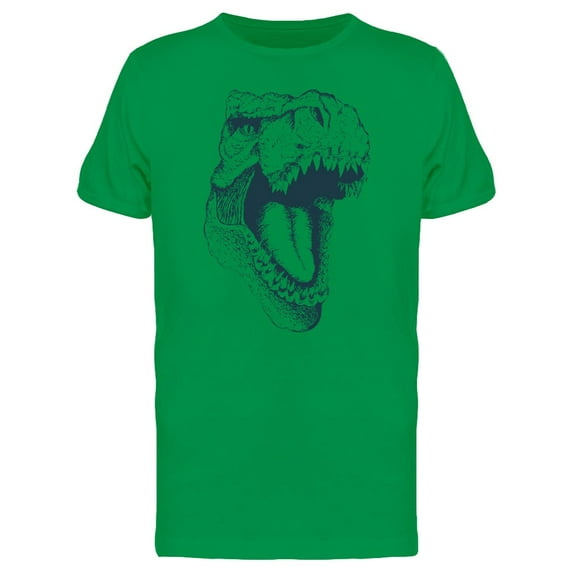 T-Rex Portrait Ink Style Tee Men's -Image by Shutterstock
