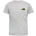 thumbnail image 1 of T-Rex RAWR Hungry Pocket Pet Mens Pocket T Shirt Light Heather Grey X-LG, 1 of 1