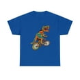 thumbnail image 1 of T Rex Riding A Bike Retro Dinosaur Rider Cycling T-Shirt, 1 of 1