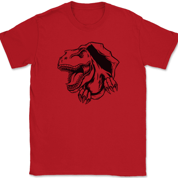 T-Rex Ripping T-Shirt Funny Dinosaur Tyrannosaurus Rex Trippy Gift Tee - Red, 2XL