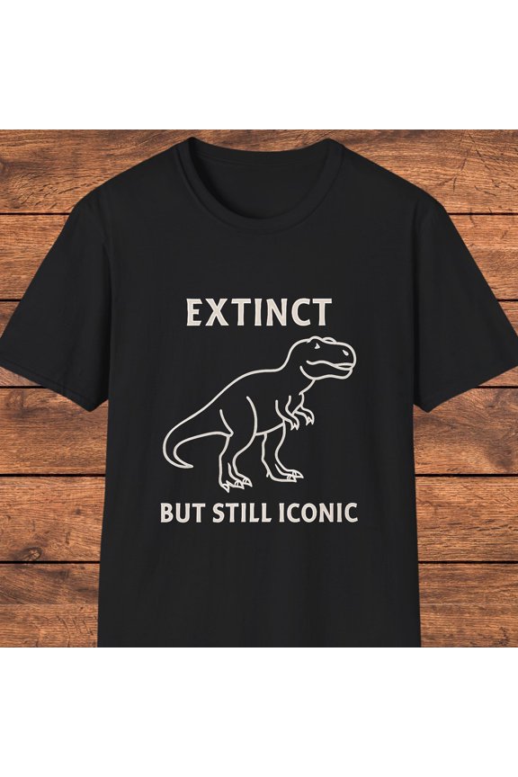 T-Rex Shirt, Funny Dinosaur Shirt, Prehistoric Lover Gift, Minimalist Graphic T-Shirt, Fossil Humor, Retro Dino Tee, Cool Paleontology Gift