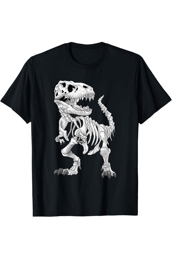 T-Rex Skeleton Dino Bones Paleontologist Fossil Dinosaur Mens T-Shirt