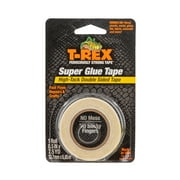 T-Rex Super Glue Tape, 0.5 in x 7.5 yd, Clear
