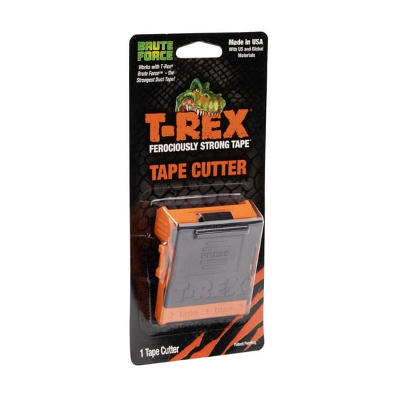 T-Rex Tape Cutter for Tapes Up to 2 Inch Width, Fits on Tape Rolls - Tape Not Included, Black/Orange, (286748)SHC36