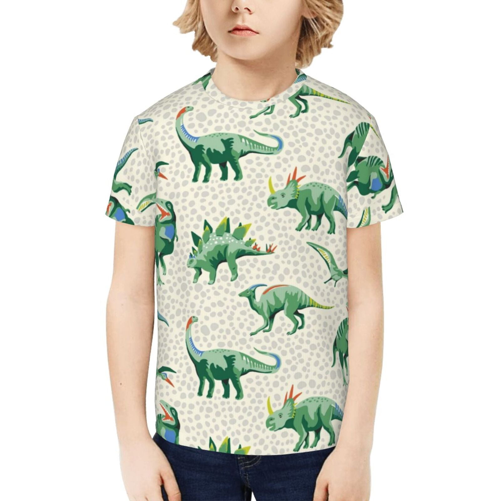 Ajnuspg Kids 3D Printed T-Shirts - Soft Polyester Crewneck Tees For Boys & Girls | XS To XL Sizes - View #8