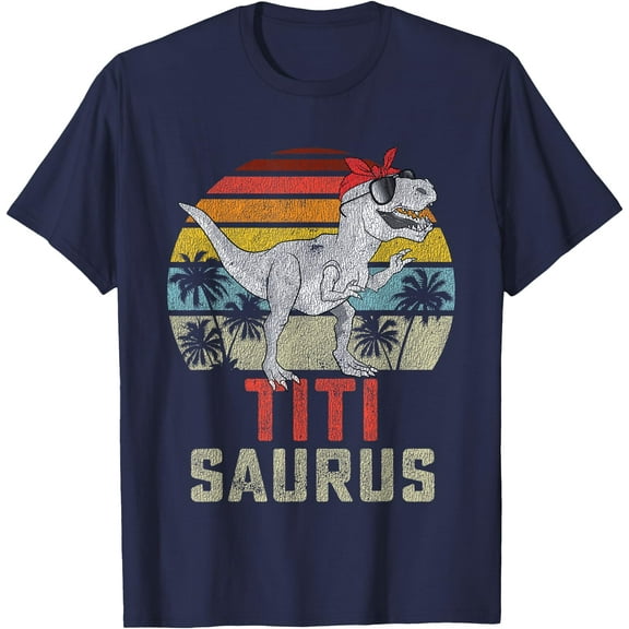 T-Rex Titisaurus Dinosaur Titi Saurus Family Matching Unisex T-Shirt for Men Women Kids