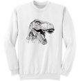 thumbnail image 1 of T-Rex Tyrannosaurus Dinosaur Big Face Crewneck Sweatshirt, 1 of 4